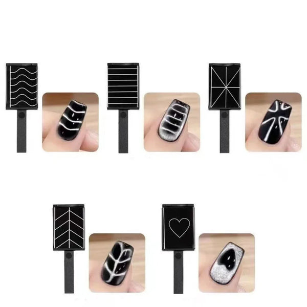  Cat Eye Magnet Nail Art No1 - Horizontal Stripes by OTHER sold by DTK Nail Supply