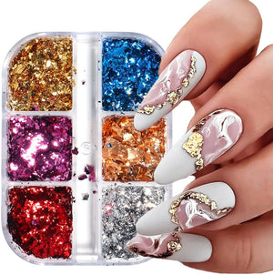 6 Grids of Nail Art Foil - CBY-1 - #1