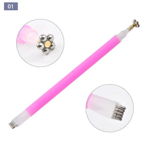  Flower and Stripe Effect Double Sided Magnet by OTHER sold by DTK Nail Supply