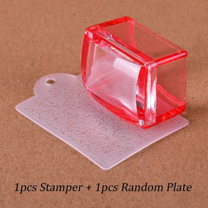 French Silicone Jelly Stamper - Red