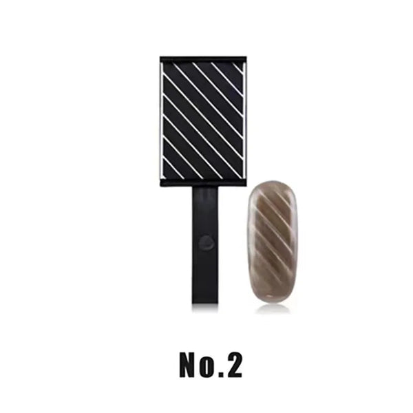  Cat Eye Magnet Nail Art No2 - Diagonal Stripes by OTHER sold by DTK Nail Supply