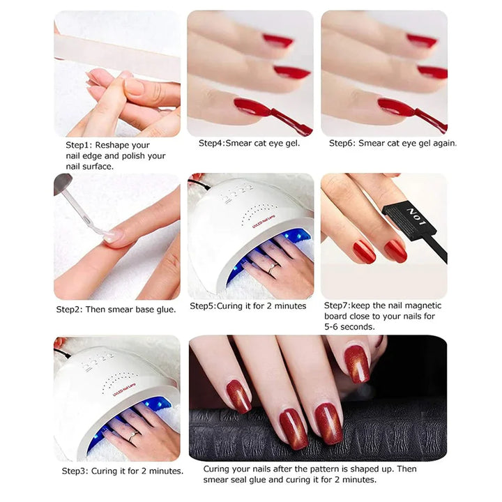  Cat Eye Magnet Nail Art No2 - Diagonal Stripes by OTHER sold by DTK Nail Supply