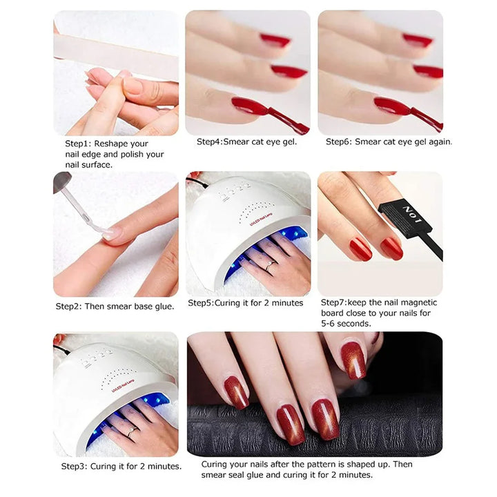  Cat Eye Magnet Nail Art No6 - Checks by OTHER sold by DTK Nail Supply