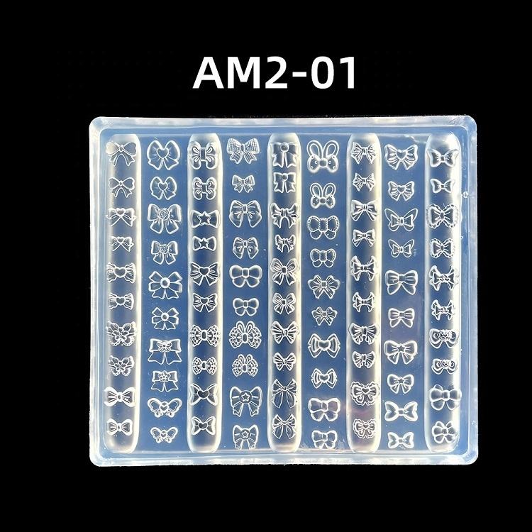 3D Nail Charm Mold - Assorted Bows