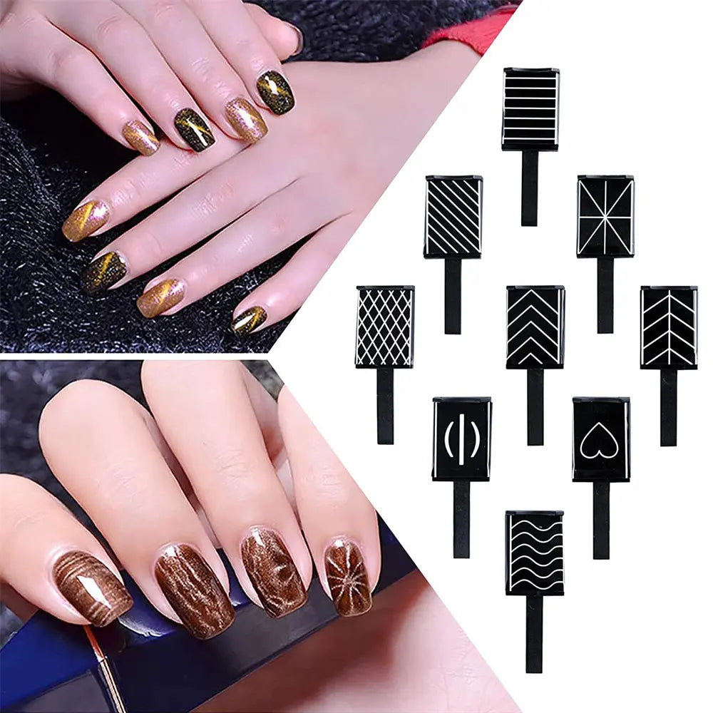  Cat Eye Magnet Nail Art No4 - Chevron Stripes by OTHER sold by DTK Nail Supply