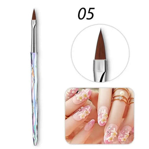 8pcs/set Aurora Acrylic Nail Art Painting Pens