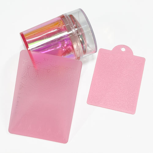 Silicone French Tip Nail Stamper Set