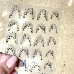 French Lace Nail Sticker