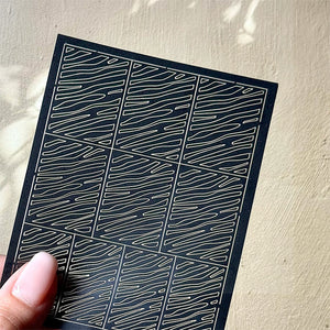 Spray Painted Nail Art Stickers H364