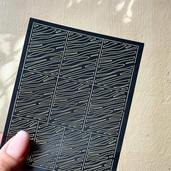 Spray Painted Nail Art Stickers H364