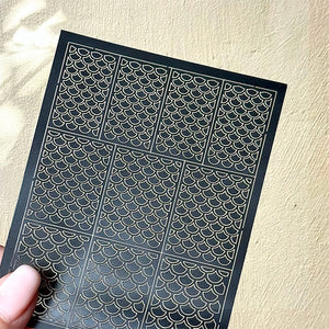 Spray Painted Nail Art Stickers H368