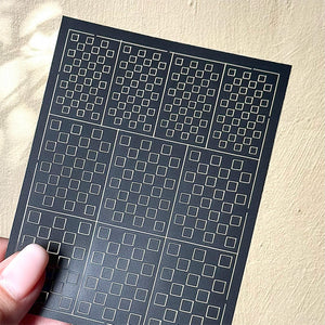 Spray Painted Nail Art Stickers H365