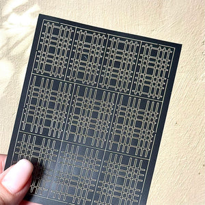 Spray Painted Nail Art Stickers H367