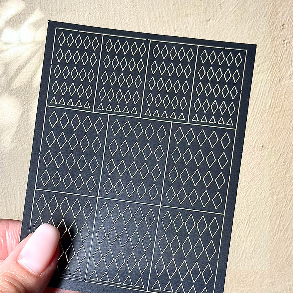 Spray Painted Nail Art Stickers H366