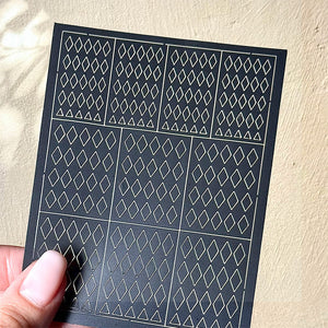 Spray Painted Nail Art Stickers H366