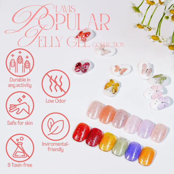 Jelly Gel Polish Colors - Lavis J04-38 - Popular Jelly Collection