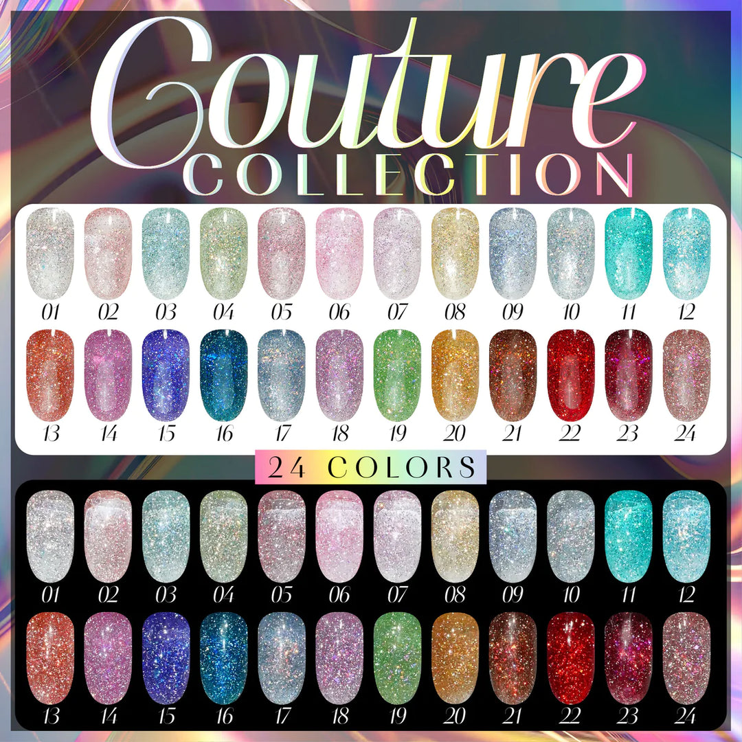 LAVIS Glitter G04 - 15 - Gel Polish 0.5 oz - Couture Collection