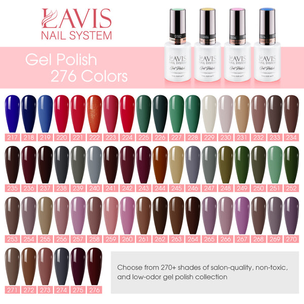 Lavis Gel Nail Polish Duo - 215 Plum Colors - Merlot