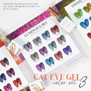 LAVIS Cat Eyes Set 3 - (CE8, CE13, CE14) - Gel Polish 0.5 oz