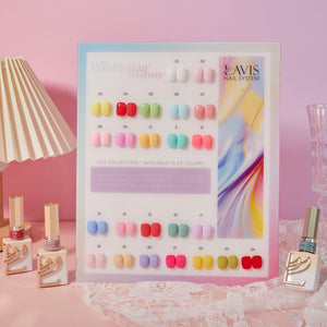 LAVIS C04 - Set 24 Colors - Gel Polish 0.5 oz - Wildflower Whimsy Collection