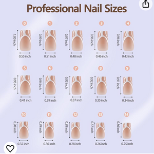 Press On Nails Mix 5 French Style 150pcsbox - A6