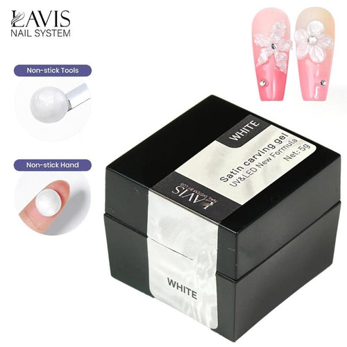 Lavis Satin Scarving Gel - 0.5oz White