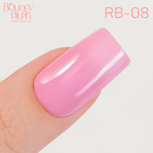 LDS Rubber Base Gel - RB-08 - GEL POLISH 0.5 OZ - Bouncy Blush Collection