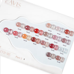 LAVIS J03 - Set 18 Colors Gel Polish 0.5oz - Bare With Me Collection Part 2