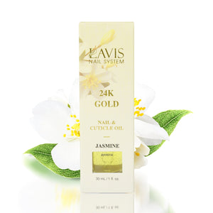 Lavis 24K Gold Nail & Cuticle Oil - Jasmine - 30mL