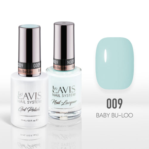 Lavis Gel Nail Polish Duo - 009 Blue Colors - Baby Bu-Loo