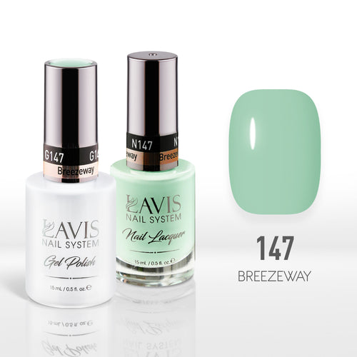 Lavis Gel Nail Polish Duo - 147 Green Colors - Breezeway