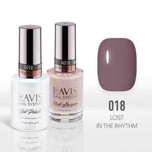 Lavis Gel Nail Polish Duo - 018 Purple Colors - Lost in the Rhythm