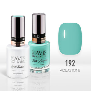 Lavis Gel Nail Polish Duo - 192 Green Colors - Aquastone