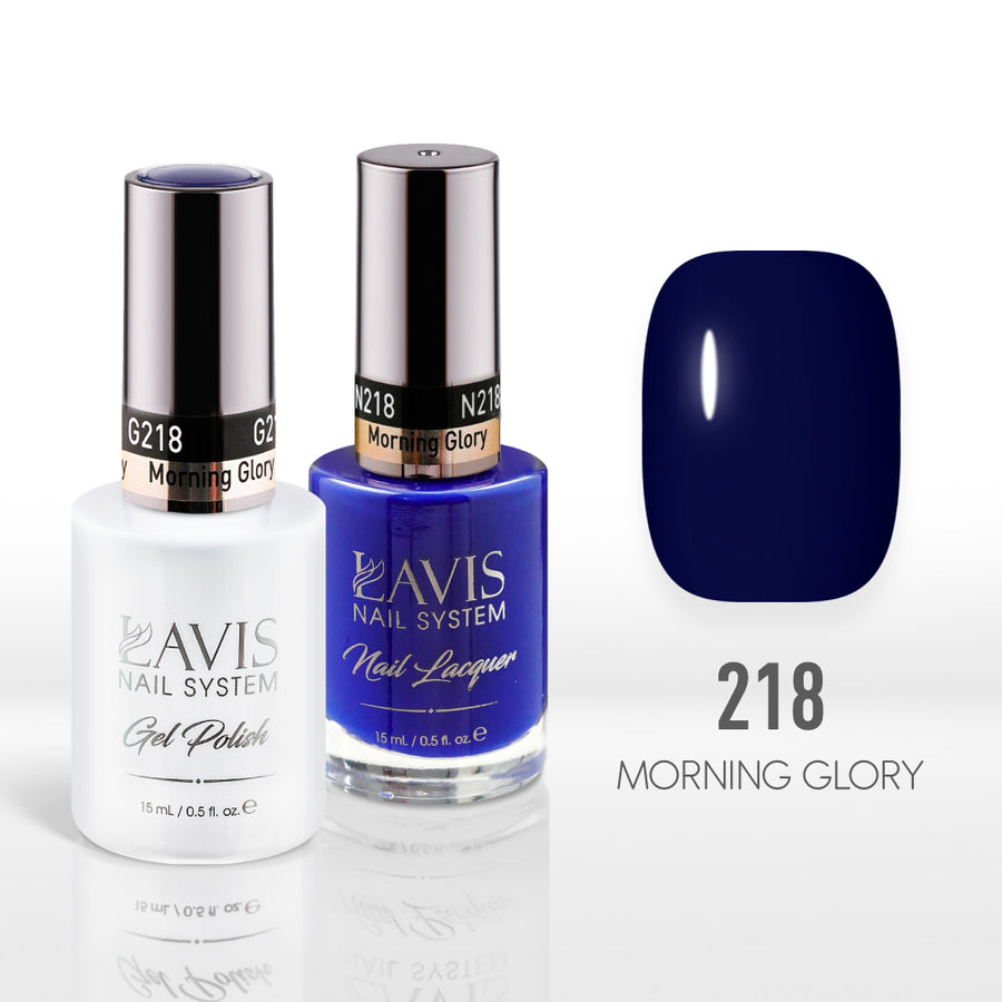 Lavis Gel Nail Polish Duo - 218 Navy Colors - Morning Glory