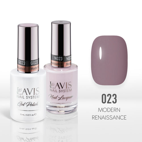 Lavis Gel Nail Polish Duo - 023 Purple Colors - Modern Renaissance