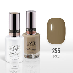 Lavis Gel Nail Polish Duo - 255 Yellow Colors - Ecru