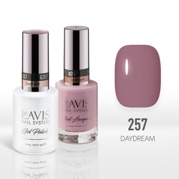 Lavis Gel Nail Polish Duo - 257 Mauve Colors - Daydream