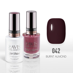 Lavis Gel Nail Polish Duo - 042 Brown Colors - Burnt Almond