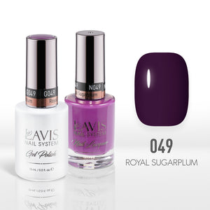 Lavis Gel Nail Polish Duo - 049 Purple Colors - Royal Sugarplum