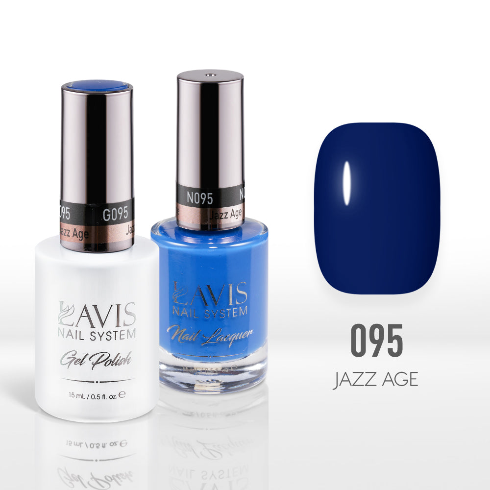 Lavis Gel Nail Polish Duo - 095 Blue Colors - Jazz Age