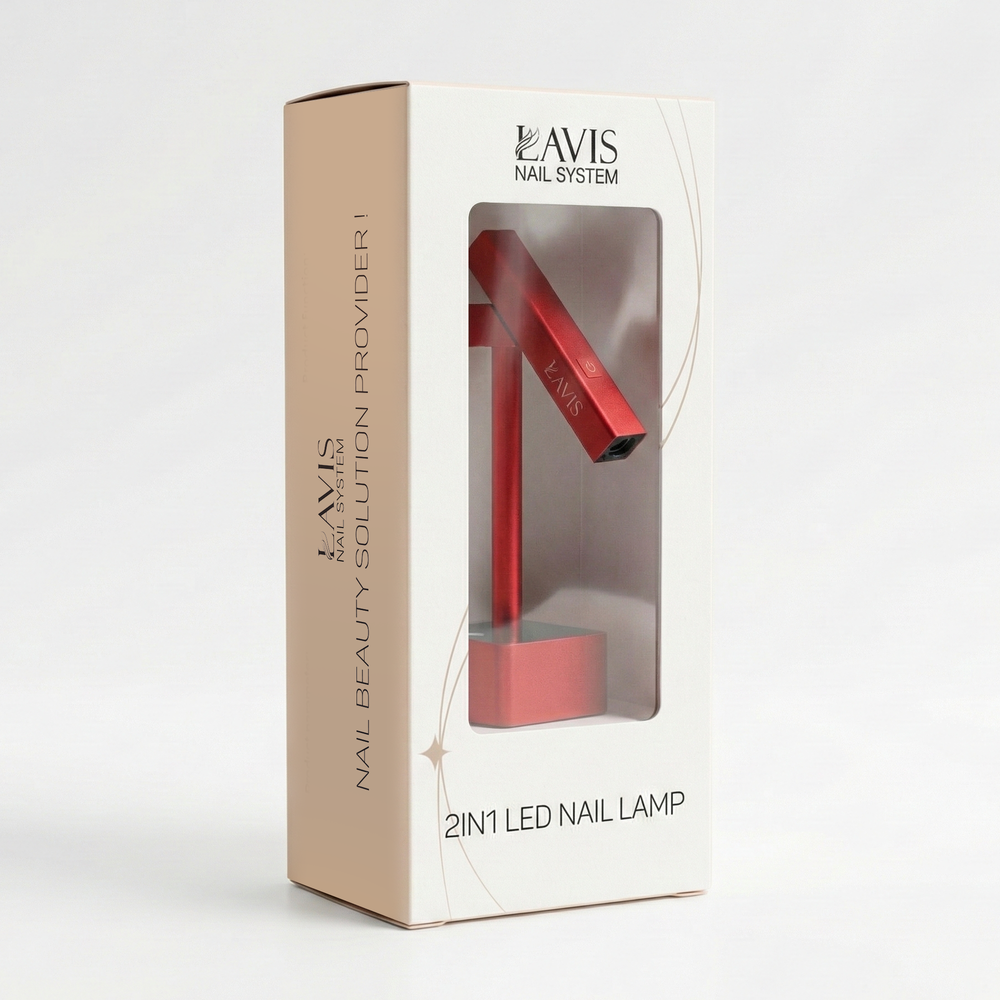 Lavis 2in1 Led Nail Lamp Red / Silver