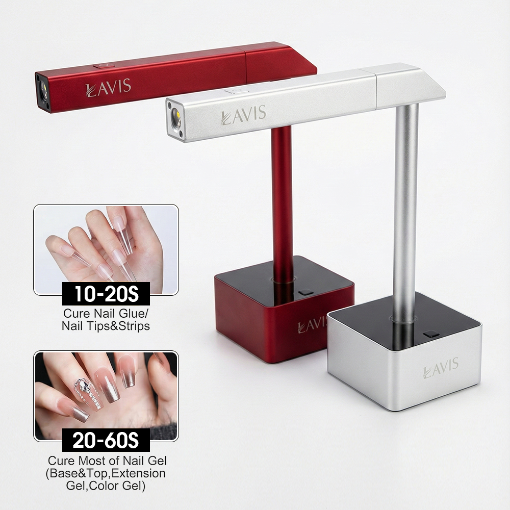 Lavis 2in1 Led Nail Lamp Red / Silver