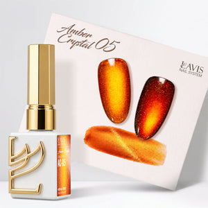 LAVIS Cat Eyes AC - 05 - Gel Polish 0.5 oz - Amber Crystal Collection