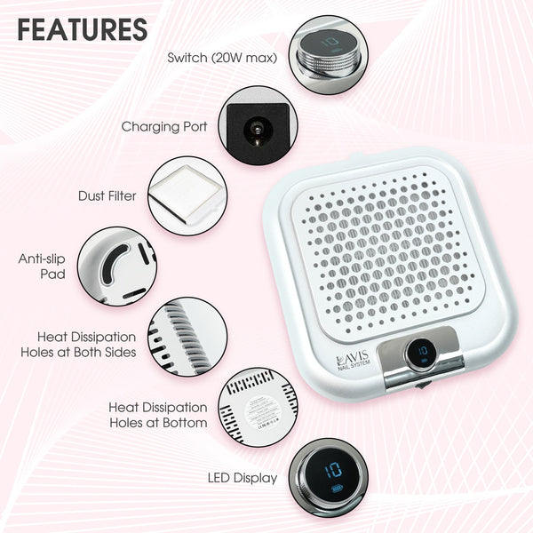 LAVIS Nail Dust Collector