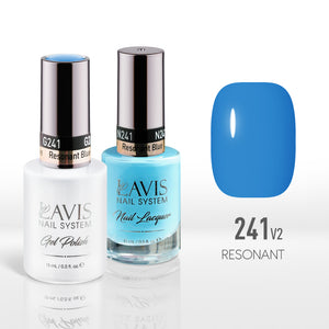 Lavis Gel Nail Polish Duo - 241 (Ver 2) Blue Colors - Resonant Blue