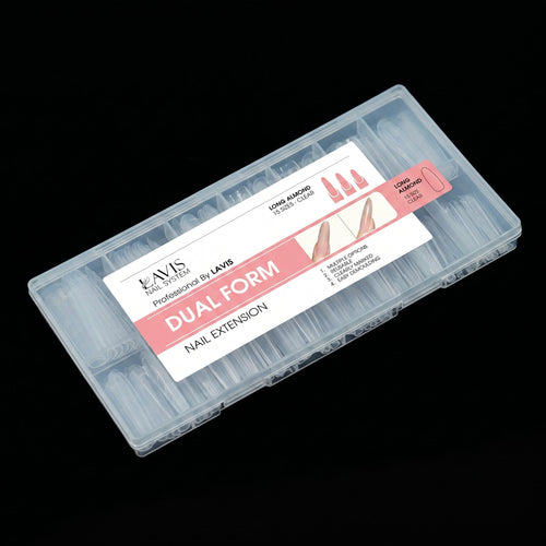 LAVIS Builder Gel In The Jar 30ml & Dual Form Nail Molds (1 Layer or 2 Layer Sandwich Mold)