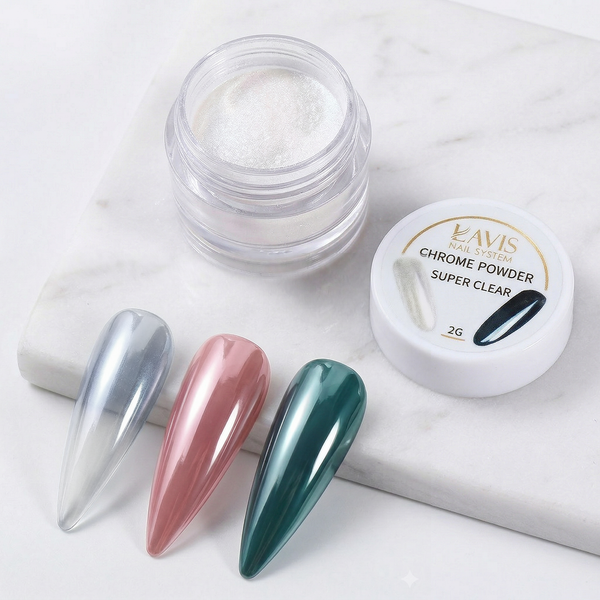 LAVIS Chrome Powder - Super Clear - 2g
