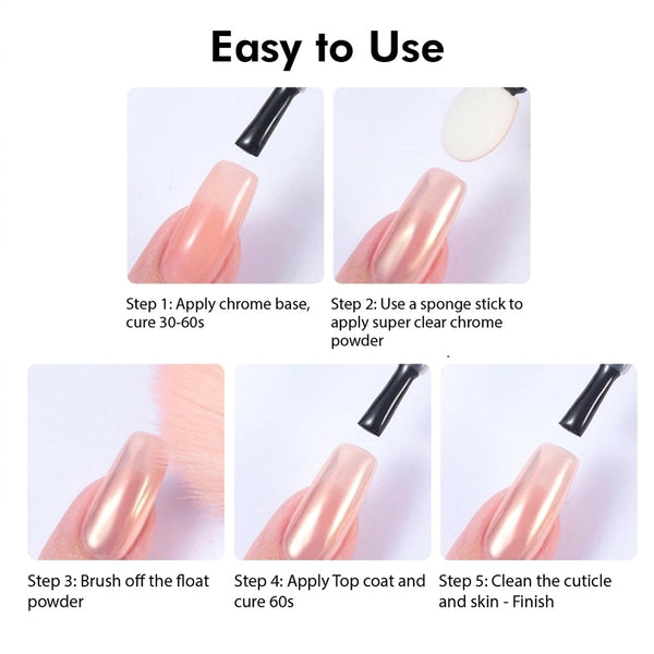 LAVIS Chrome Powder - Super Clear - 2g