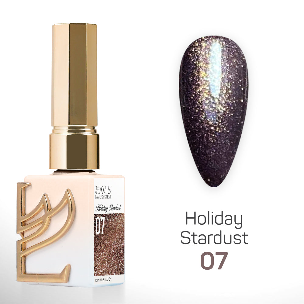LAVIS Glitter 07 - Gel Polish 0.5 oz - Holiday Stardust Collection