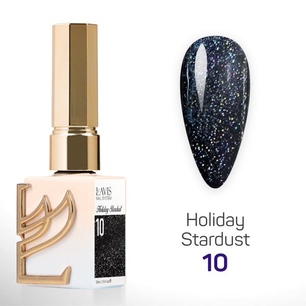 LAVIS Glitter 10 - Gel Polish 0.5 oz - Holiday Stardust Collection